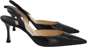Manolo Blahnik Pre-owned Leather heels Zwart Dames