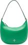 Manu Atelier Groene Mini Logo-Plaque Schoudertas Green Dames - Thumbnail 1