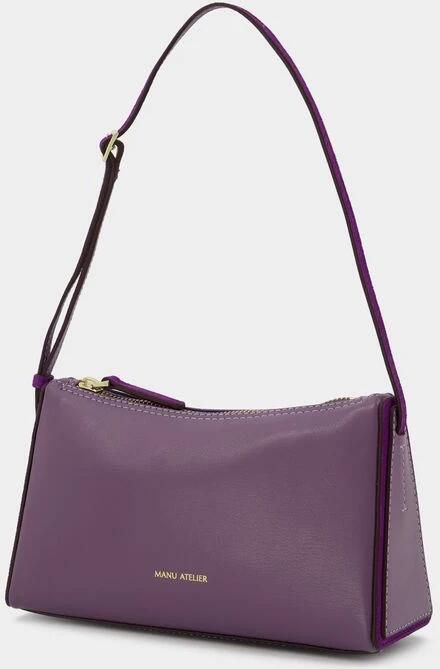 Manu Atelier Hobo bags Mini Prism Hobo Bag Steel Purple Leather in paars - Foto 4