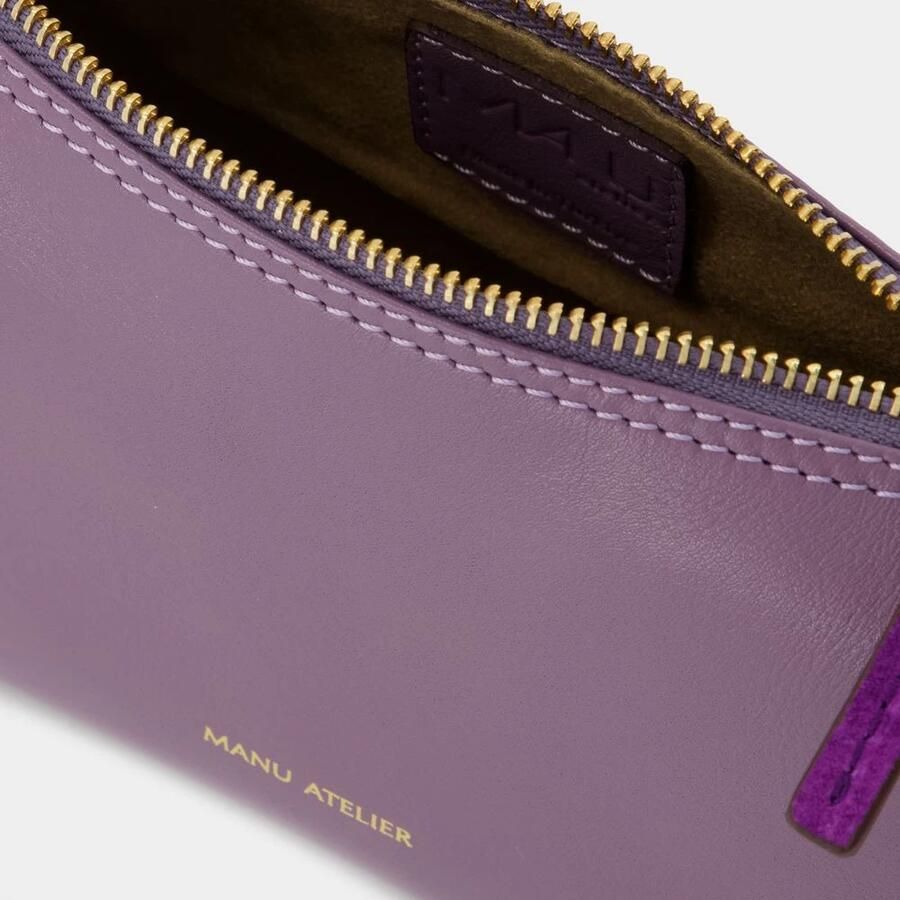 Manu Atelier Hobo bags Mini Prism Hobo Bag Steel Purple Leather in paars - Foto 2