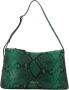 Manu Atelier Prism Bag in Green Snake-Embossed Leather Groen Dames - Thumbnail 1
