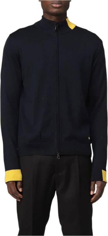 Manuel Ritz Cardigans Blauw Heren