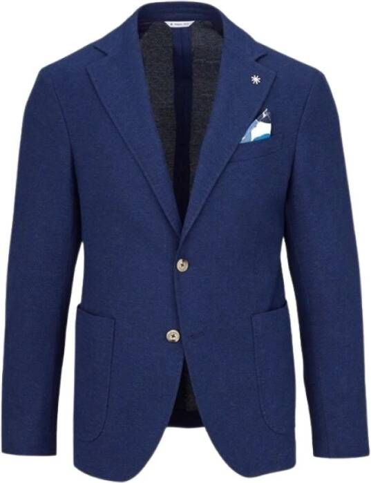 Manuel Ritz Formal Blazers Blauw Heren