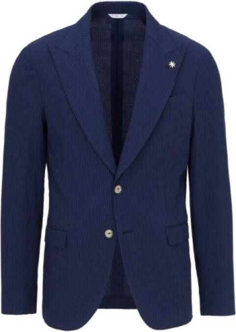 Manuel Ritz Formal Blazers Blauw Heren
