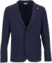 Manuel Ritz Herenblazer in marineblauw met logo knopen Blauw Heren - Thumbnail 3