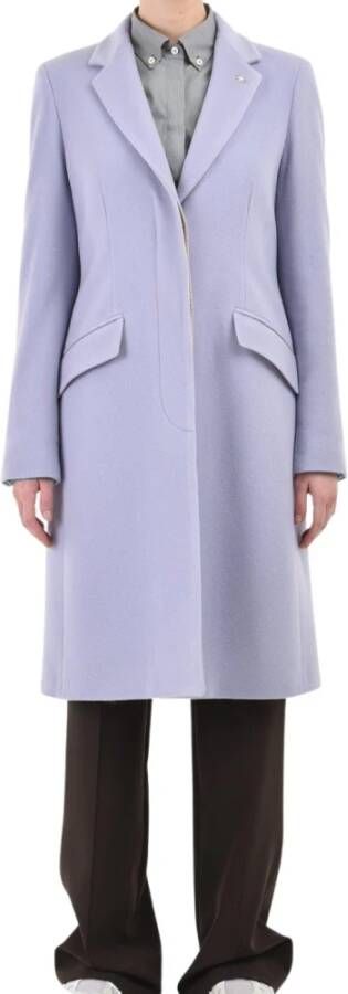 Manuel Ritz Single-Breasted Coats Purple Dames