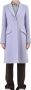 Manuel Ritz Single-Breasted Coats Purple Dames - Thumbnail 1