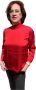 MARC AUREL Gezellige Coltrui Gebreide Kleding voor Vrouwen Rood Dames - Thumbnail 1