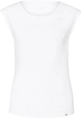 Marc Cain Basic Wideeckline Shirt White Dames