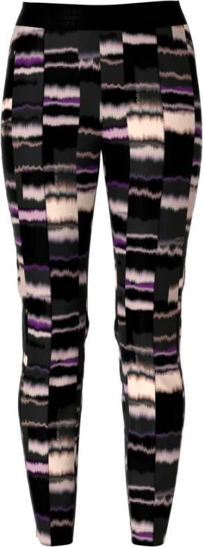 Marc Cain Batik-Style Leggings voor Opvallende Stijl Purple Dames