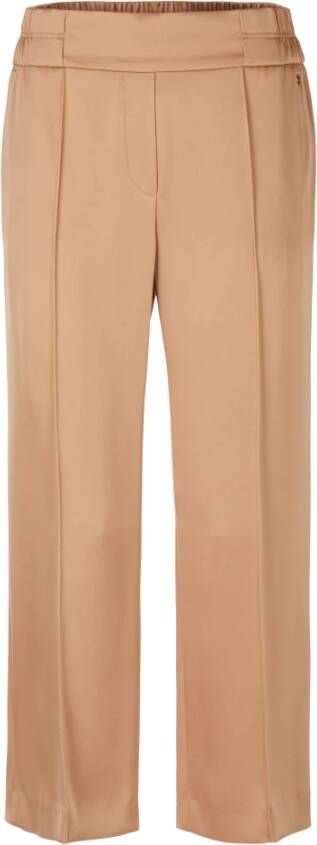Marc Cain Cropped Trousers Beige Dames
