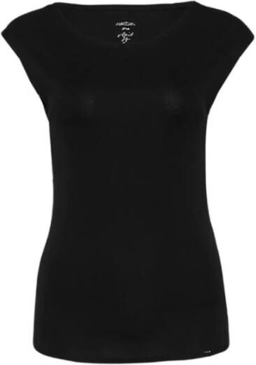 Marc Cain Elegante Zwarte Katoenen T-Shirt Black Dames - Foto 4