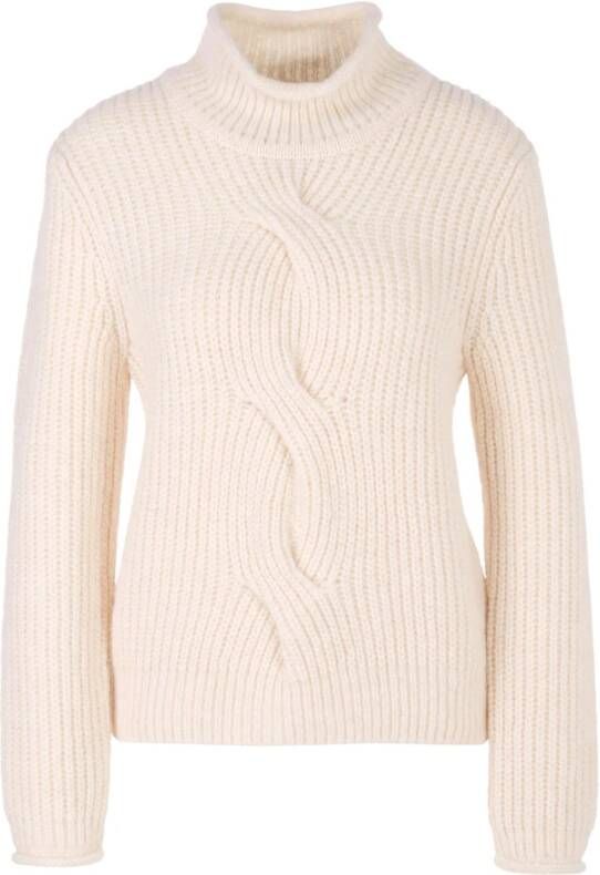 Marc Cain Gebreide trui met indrukwekkend vlechtpatroon Beige Dames