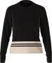 Marc Cain Gestreepte longsleeve trui Black Dames - Thumbnail 1