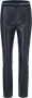 Marc Cain Sofia Leren Accent Slim Fit Broek Blue Dames - Thumbnail 1