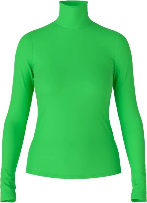 Marc Cain Stijlvol en comfortabel rollneck shirt Green Dames