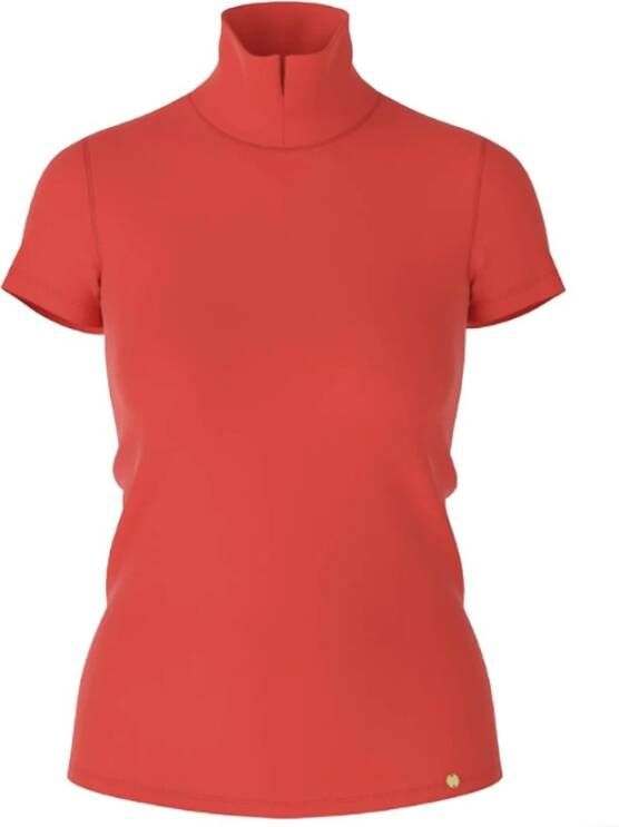 Marc Cain Luxe Casual T-Shirt voor Vrouwen Rood Dames