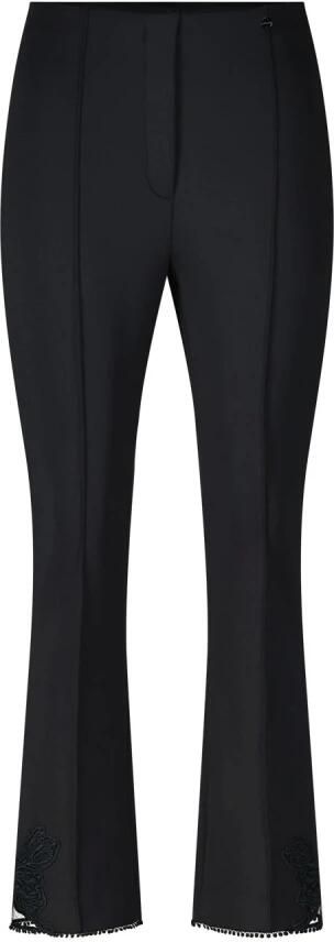 Marc Cain Frederica Scubajersey Vlinderdetail Broek Black Dames