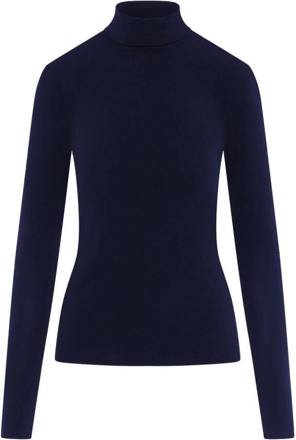 Marc Cain Middernacht Blauwe Coltrui voor Vrouwen Blauw Dames