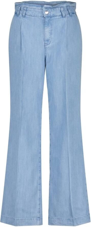 Marc Cain High-Waist Wide-Leg Jeans Blue Dames