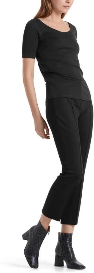 Marc Cain Hoogwaardig Basic-Shirt Midnight Black 900 Black Dames - Foto 8