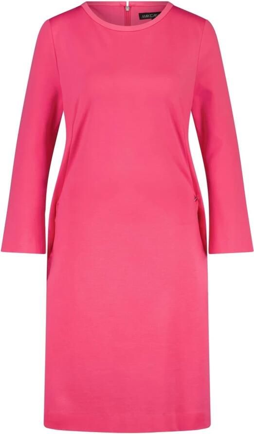 Marc Cain Comfortabele Jersey Jurk met 3 4 Mouwen Pink Dames