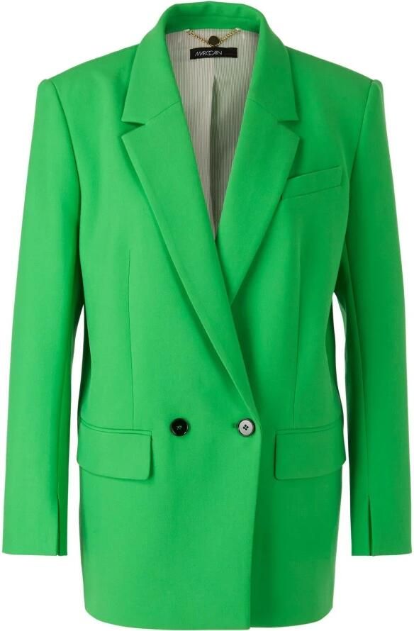 Marc Cain Klassieke Double-Breasted Blazer Green Dames