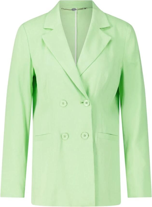Marc Cain Linnen Blazer Klassieke Stijl Green Dames