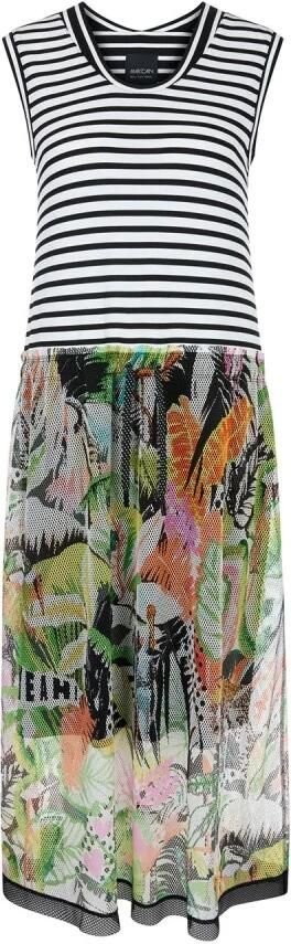 Marc Cain Mesh Patroon Midi Jurk Multicolor Dames