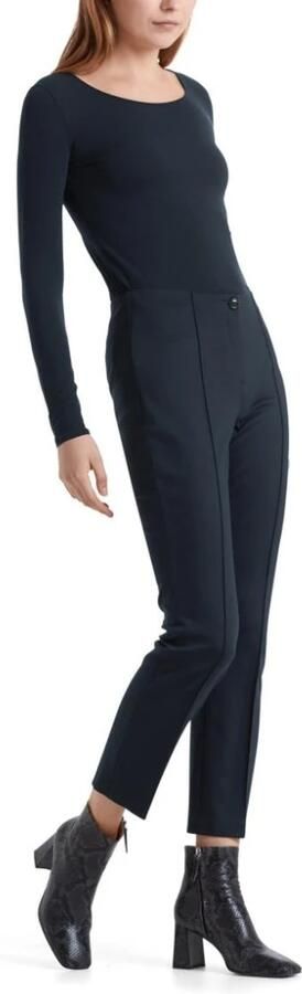 Marc Cain Chique Businessbroek met Decoratieve Naden Blue Dames - Foto 8