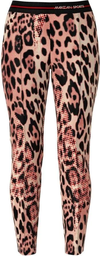 Marc Cain Moderne kokerrok met luipaardprint Multicolor Dames