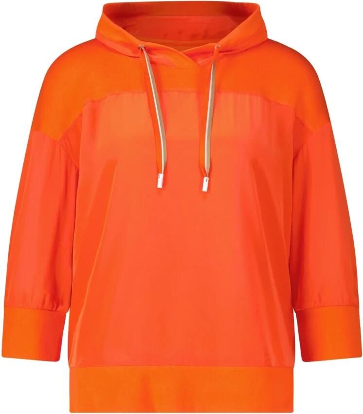 Marc Cain Regular fit shirt met lange mouwen van puur viscose model 'SPORTS'