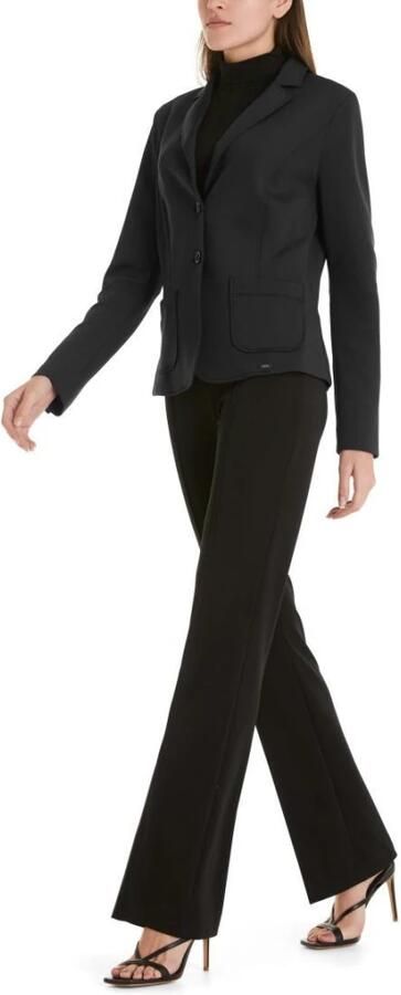 Marc Cain Zachte Stretch Blazer met Unieke Stijl Black Dames - Foto 3