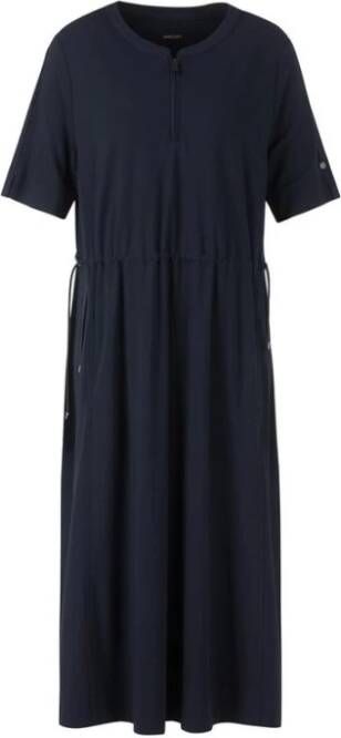 Marc Cain SA 21.17 J80 -jurk met eenvoudig silhouet 395 Blauw Dames