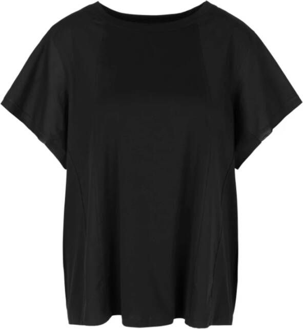 Marc Cain Ontspannen vierkante silhouet shirt Black Dames