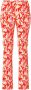 Marc Cain Rode broek met bloemenprint en elastische tailleband Rood Dames - Thumbnail 2