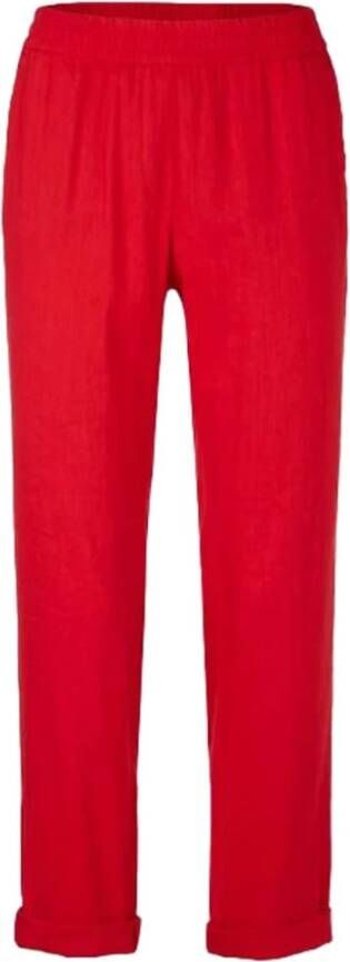 Marc Cain Slim-fit Trousers Rood Dames