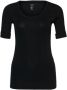Marc Cain Hoogwaardig Basic-Shirt Midnight Black 900 Black Dames - Thumbnail 1