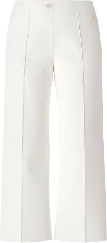 Marc Cain Stijlvolle Cropped Broeken White Dames