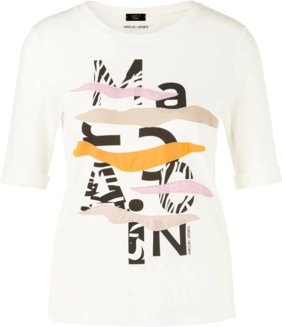 Marc Cain sports Top Met Print Marc Cain Wit