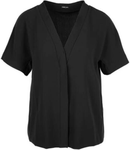Marc Cain Vloeiende blouse gemaakt van stretchmateriaal Zwart Dames