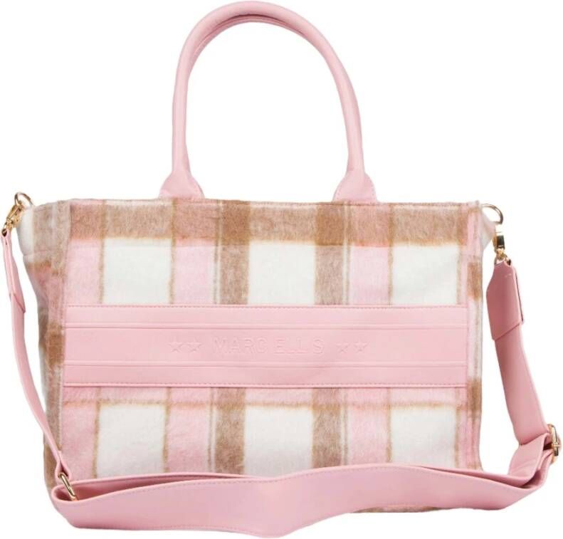 Marc Ellis Winter Bont Winkel Tas Roze Ruit Pink Dames