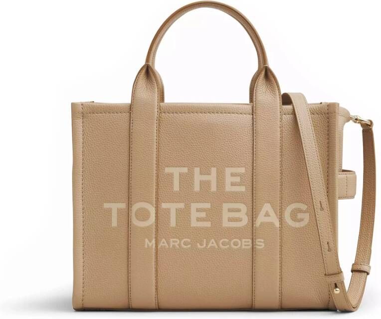Marc Jacobs Bruine Medium Tote Tas Beige Dames