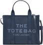 Marc Jacobs Middelgrote Winkeltas met Korrelig Leer en Rits Blue Dames - Thumbnail 2