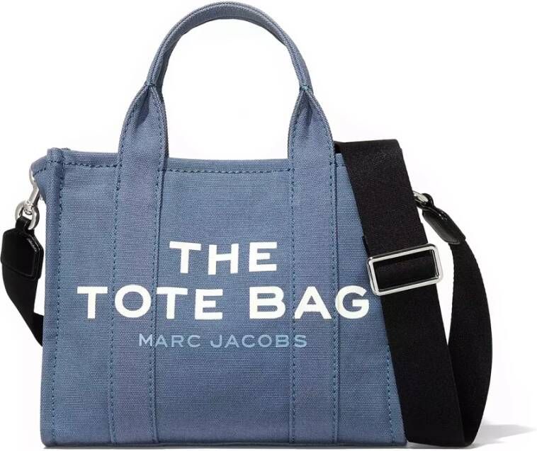 Marc Jacobs Blauwe Katoenen Mini Tote Tas Blauw Dames