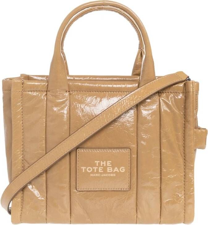 Marc Jacobs Totes The Shiny Crinkle Mini Tote Bag in light brown