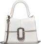 Marc Jacobs Witte Mini Top Handtas met Ketting Logo White Dames - Thumbnail 1