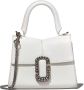 Marc Jacobs Witte Mini Top Handtas met Ketting Logo White Dames - Thumbnail 3