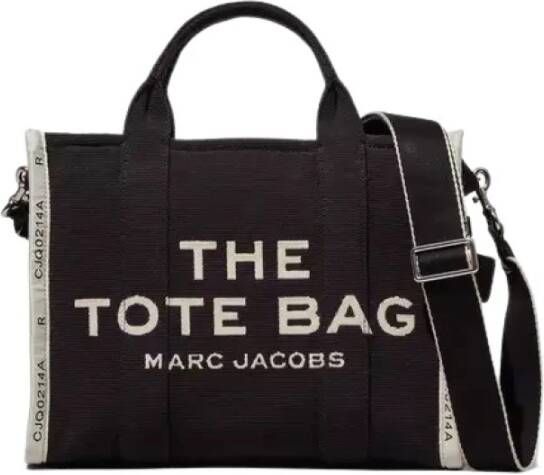 Marc Jacobs Deluxe Geweven Jacquard Medium Tote Black Dames