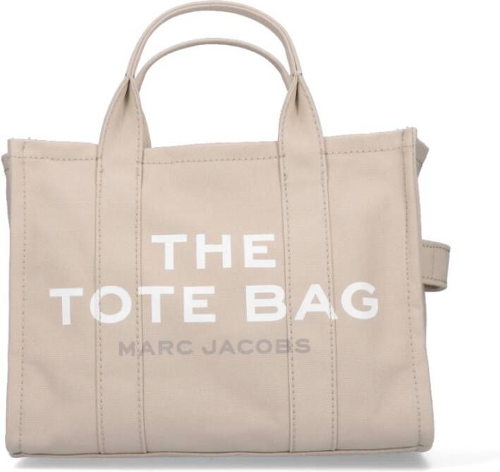 Marc Jacobs Beige Canvas Tote Tas met Afneembare Schouderband Beige Dames - Foto 10